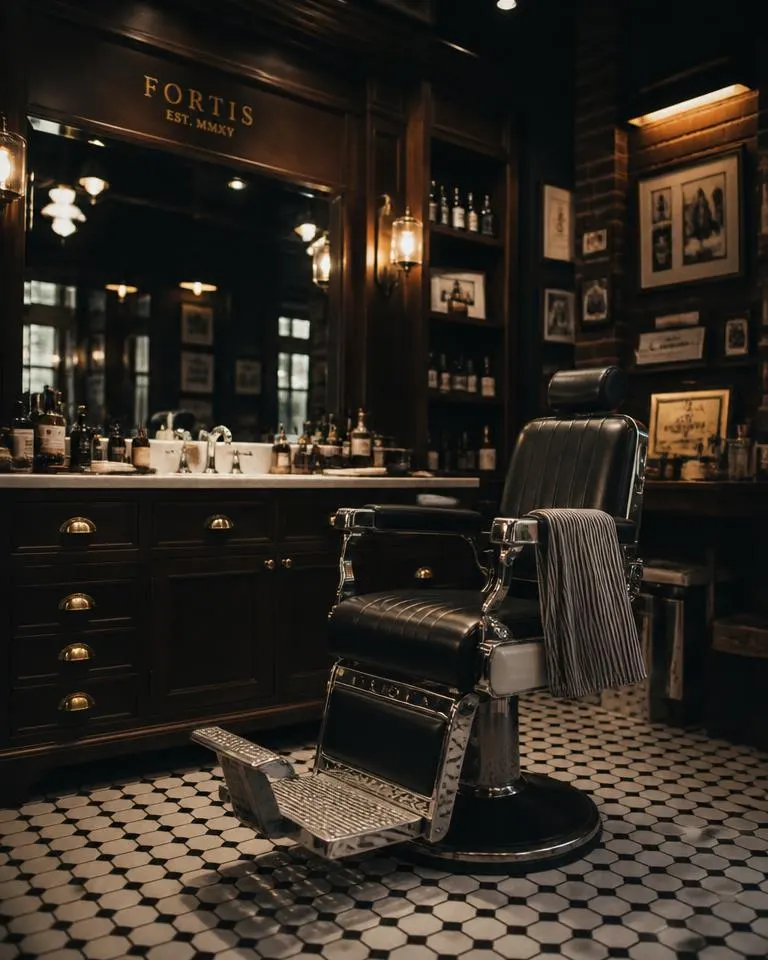 Barber website concept for Fortis Barber